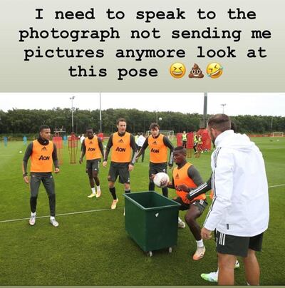 Paul Pogba's Instagram story.