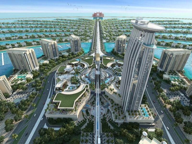 A rendering of Nakheel Mall on Palm Jumeirah. Courtesy Nakheel