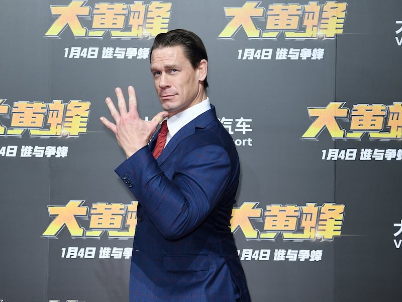 Actor John Cena says he loves the messages in BTS songs. Getty Images 