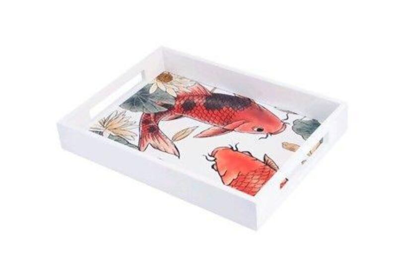 Koi Tray from Indigo's Tattoo Temple collection. Courtesy of Indigo Living