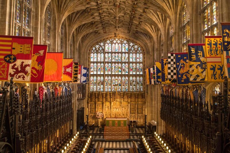 The choir in St George's Chapel at Windsor Castle. AFP