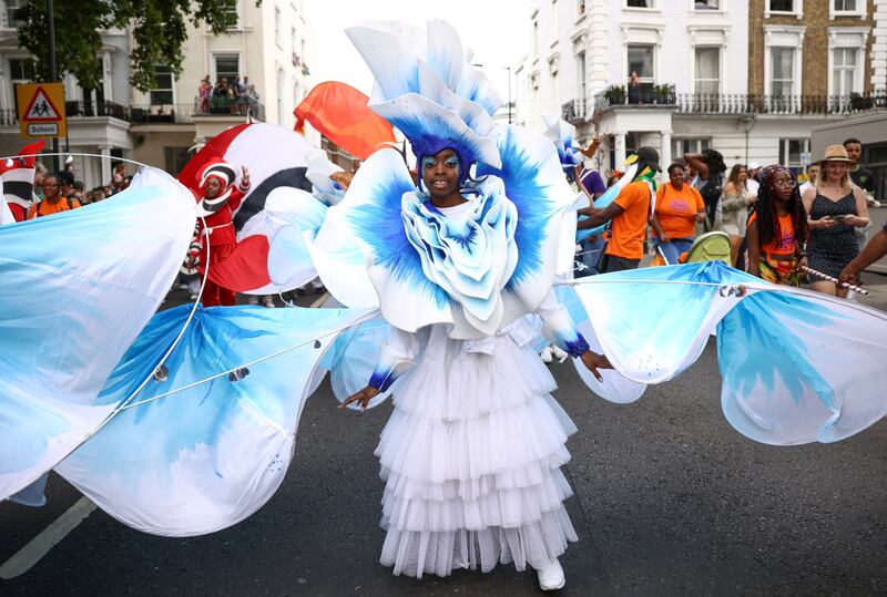 The children's parade was part of the family day fun. Reuters