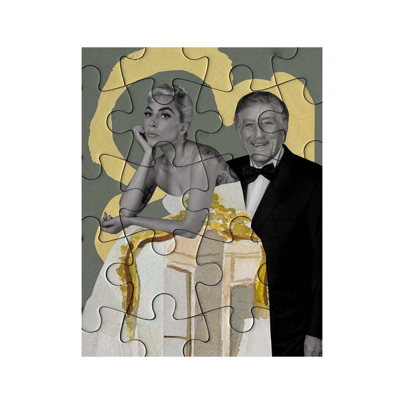 Lady Gaga & Tony Bennett jigsaw puzzle, Dh92.