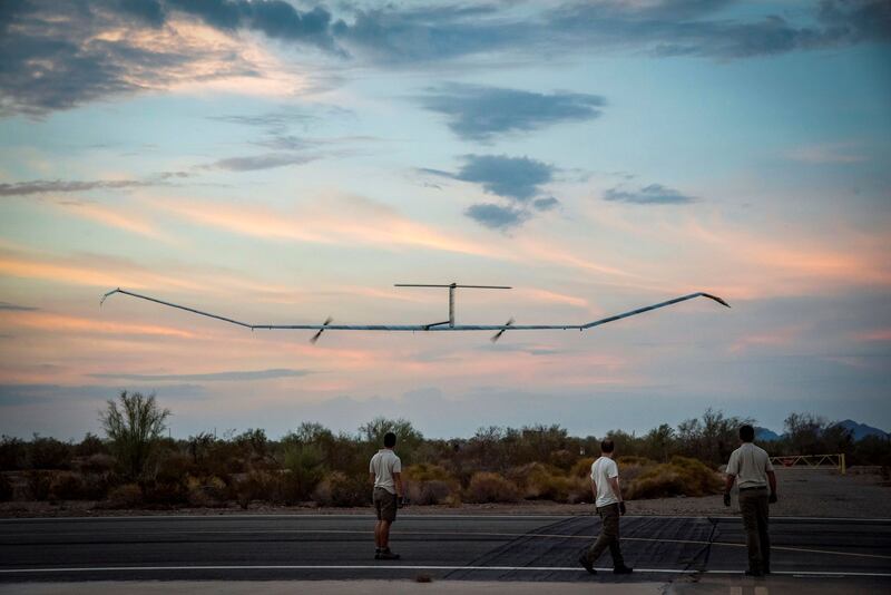 Zephyr, the solar-powered, unmanned aircraft, spent 18 days in the stratosphere during a test flight. Photo: Airbus