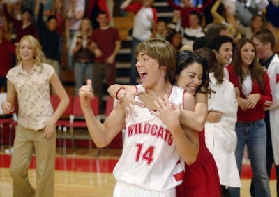 Zac Efron and Vanessa Hudgens star as Troy Bolton and Gabriella Montez in High School Musical. Photo: Disney Channel