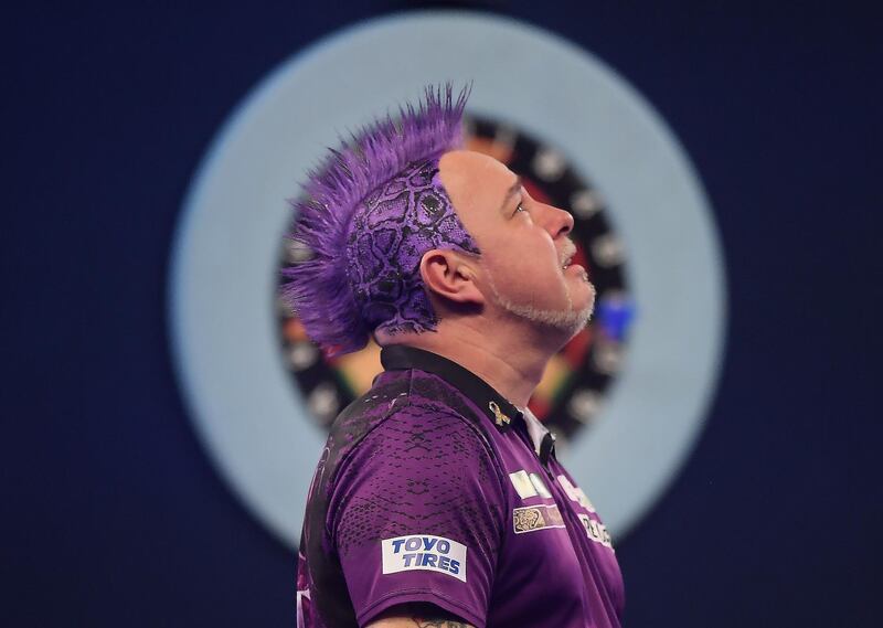 Peter Wright after beating Michael van Gerwen in the PDC World Championship darts final at Alexandra Palace in Londond on Tuesday, December 31. Getty