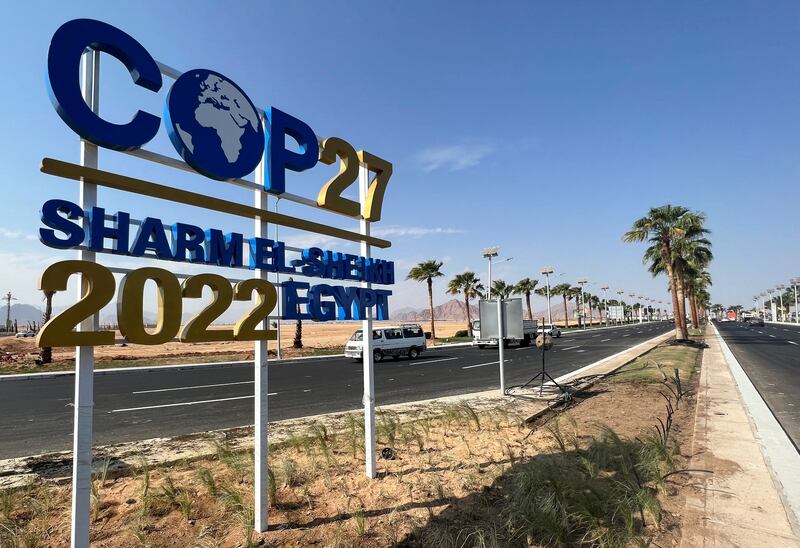 The Cop27 summit in Sharm El Sheikh is the first annual UN climate conference to be held after the easing of Covid-19 restrictions. Campaigners see it as a crucial venue for raising the alarm over climate change and putting pressure on governments to act. All photos: Reuters
