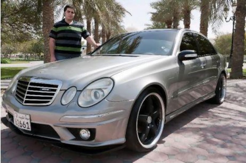 Afif Jabbour had the roof painted black, tinted the windows and purchased spoilers for the vehicle from eBay.