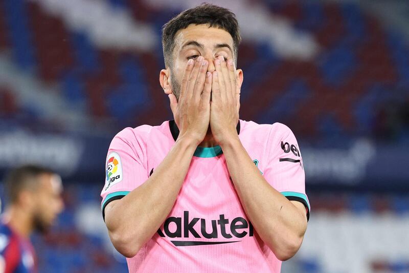 Jordi Alba, 6 - Sliced a 28th minute volley wide after Messi set him up. Got forward and crossed, but effectively countered by an impressive Levante. AFP