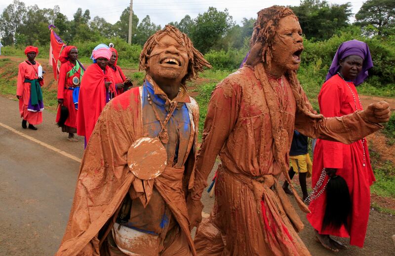 A Legio Maria of African Church Mission procession in Siaya County, Kenya. Reuters