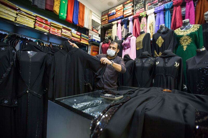 The ready-to-wear area in the bazaar is doing well this Eid, traders say.