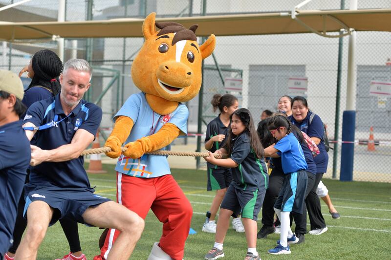 Tug of War Event. Photo: Mathew Thomas Gems Wellington Academy Silicon Oasis