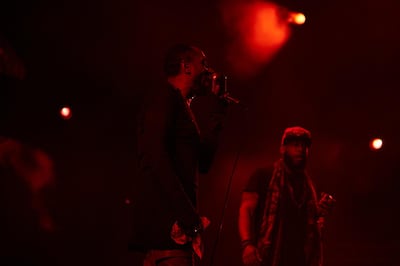 Black Star L-R Mos Def and Talib Kweli perform at Sole DXB at Dubai Design District on December 7, 2019. Picture by Farel Bisotto