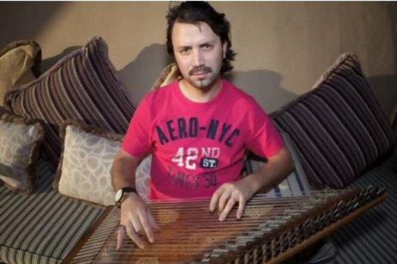 The Syrian qanun virtuoso Khalil Ghadri moved to Dubai in 2000 after completing his music studies in Damascus. Jaime Puebla / The National