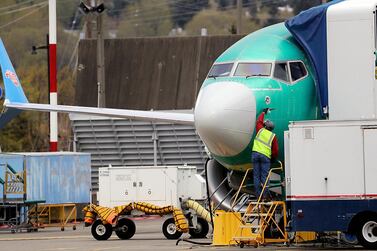 A Boeing 737 Max 8, for China Southern Airlines. US plane maker received no new orders for the jet last month