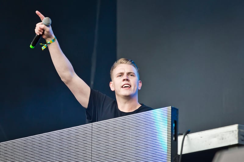 Danish DJ Martin Jensen performs live on stage during first day at the Lollapalooza Festival in September 2017 in Dahlwitz-Hoppegarten, Germany. A person who attended his recent concert in Aalborg has tested positive for the Omicron Covid variant. (Photo by Frank Hoensch/Redferns)