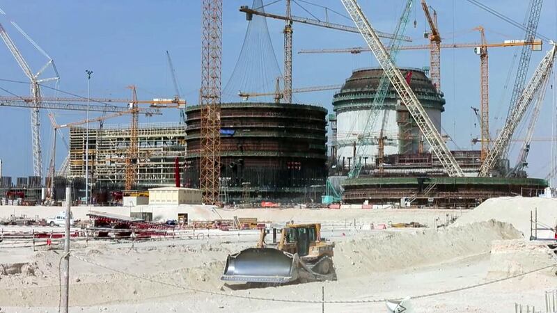 Last month, Enec announced that more than 55 per cent of Unit 1 was complete. Abu Dhabi has been granted licences to begin construction on its third and fourth reactors at Barakh. Courtesy Enec
