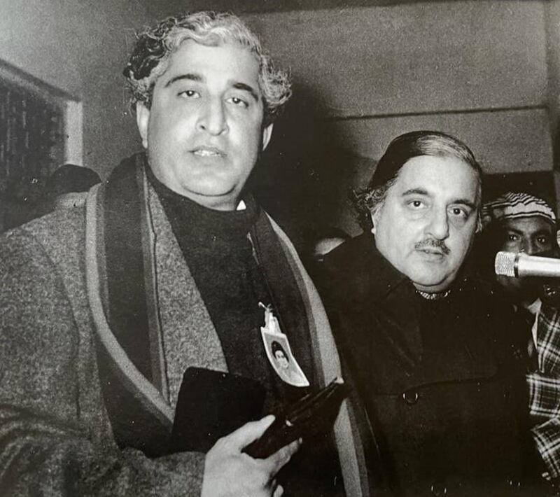 Zulfiqar Ali Khan and Murtaza Ali Khan (in black coat), two of three sons of Syed Raza Ali Khan. Photo: Kazim Ali Khan