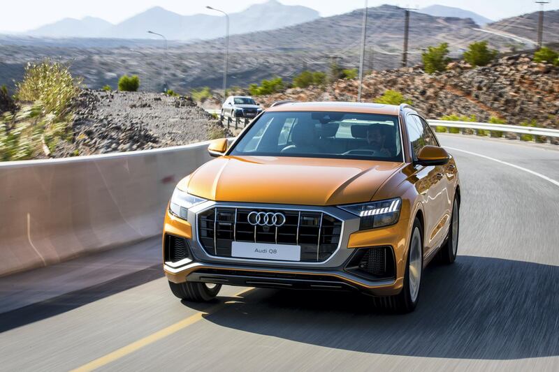 The new Audi Q8 in Oman. Audi