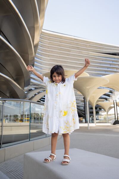 A young girl was one of the first back on site since Expo 2020 Dubai finished in March. Photo: Expo City Dubai