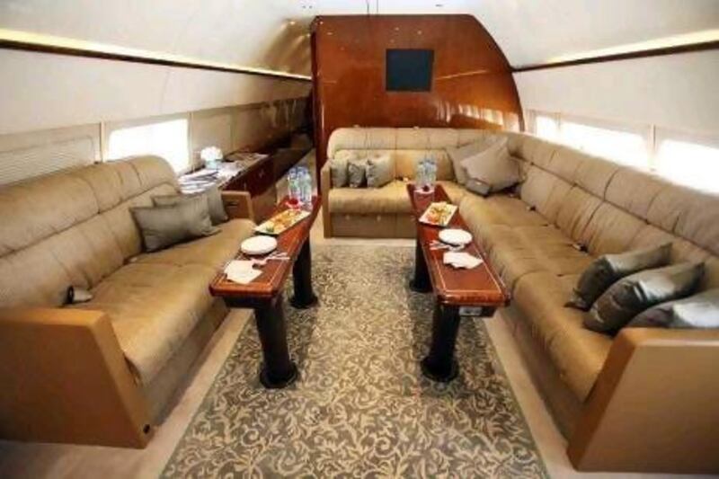 The interior of a Boeing Business Jet. Rich-Joseph Facun / The National