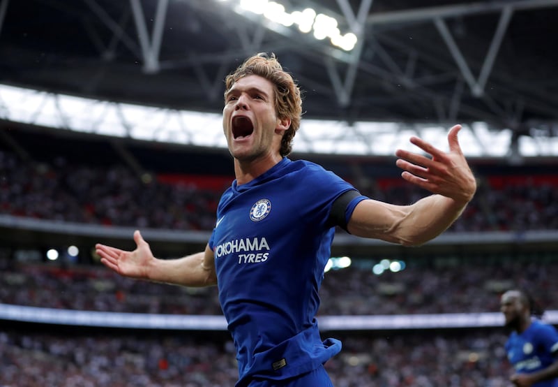 Left back: Marcos Alonso (Chelsea) – The surprise match-winner at Wembley, his brilliant free kick and late winner ending suggestions Chelsea are in crisis. Andrew Couldridge / Reuters