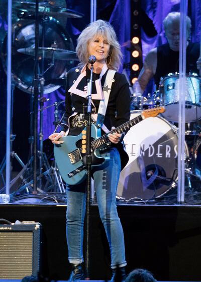 AUBURN HILLS, MI - NOVEMBER 27:  Chrissie Hynde of The Pretenders performs at The Palace of Auburn Hills on November 27, 2016 in Auburn Hills, Michigan.  (Photo by Scott Legato/Getty Images)