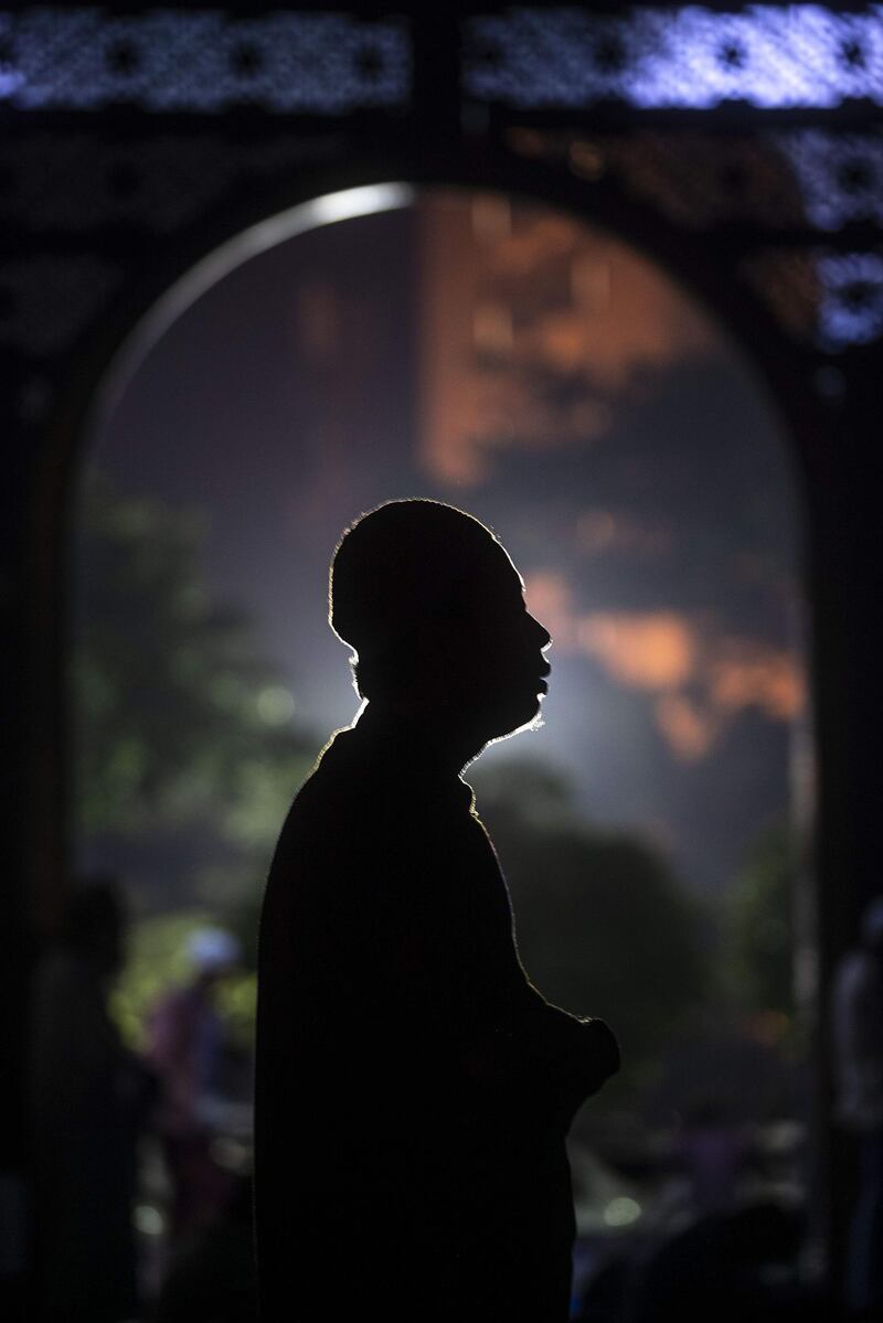 An Indonesian man prays at a mosque during Ramadan. AFP