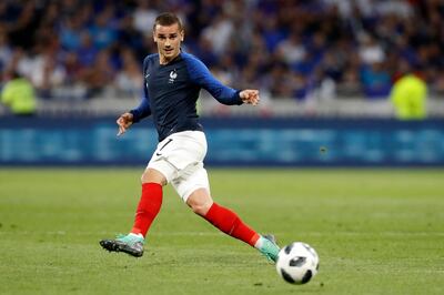 epa06797798 Antoine Griezmann of France during the International Friendly soccer match between France and USA in Lyon, France, 09 June 2018.  EPA/ALEX MARTIN