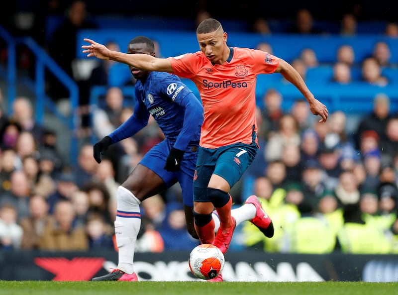 Richarlison, Everton, 10 goals. Reuters