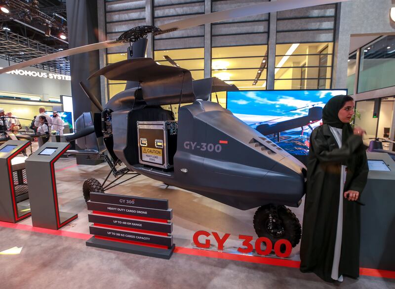 The newly launched GY-300 Air Truck at the Edge stand at Umex. Victor Besa / The National