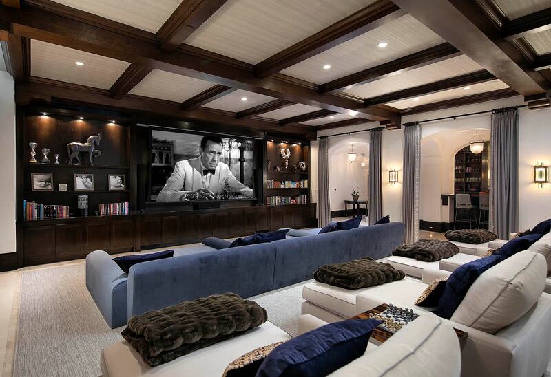 888 Lilac Drive has a private screening room, six bedrooms and eight baths