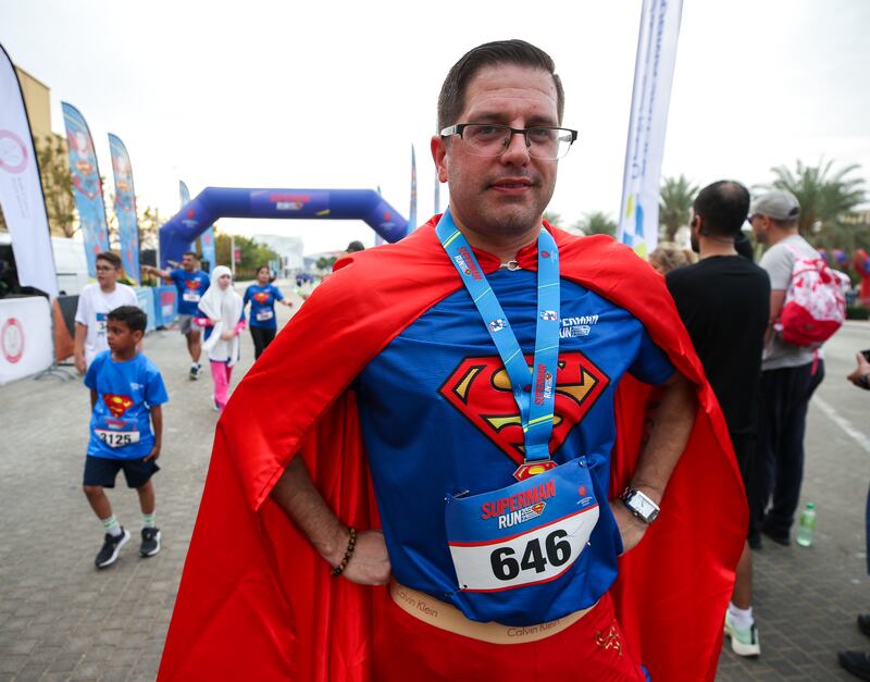 Andy New participated in the 5km Superman Run