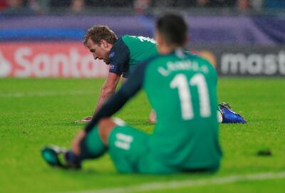 Soccer Football - Champions League - Group Stage - Group B - PSV Eindhoven v Tottenham Hotspur - Philips Stadium, Eindhoven, Netherlands - October 24, 2018  Tottenham's Harry Kane looks dejected after the match   Action Images via Reuters/Andrew Couldridge     TPX IMAGES OF THE DAY
