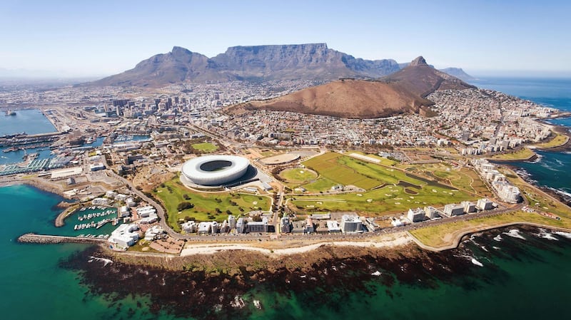 overall aerial view of Cape Town. Getty Images