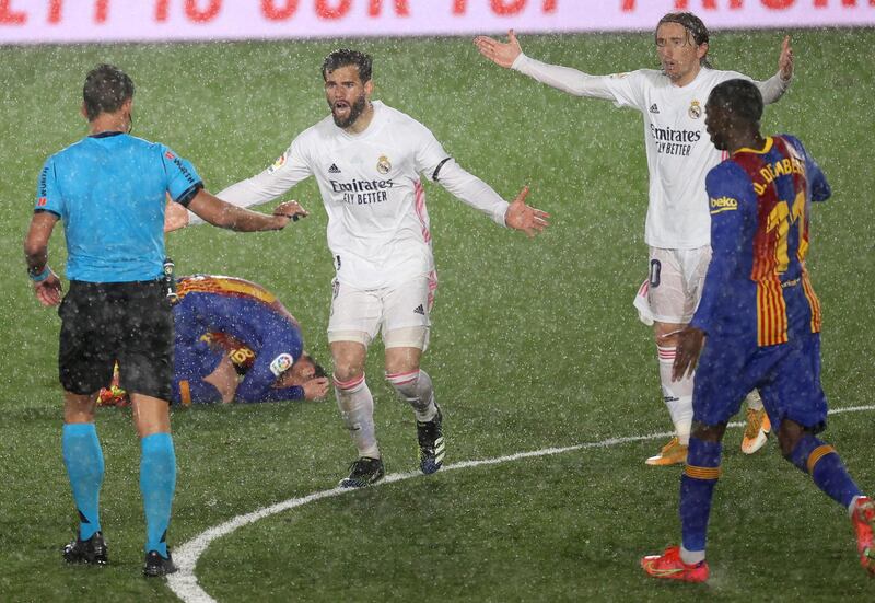 Nacho Fernandez - 7, Executed some great last ditch defending when required and made a good intervention to stop the ball reaching Messi. May have felt he could have done more to get something on the cross that resulted in Barcelona’s goal. Picked up a booking. AFP