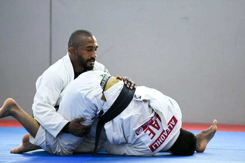 Omar Al Fadhli trains for the Asian Jiu-Jitsu Championship.