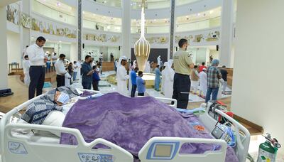 A long-term care patient attends the special Eid prayers. Photo: VPS Healthcare