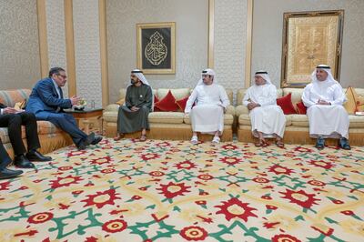 Sheikh Mohammed bin Rashid, Vice President and Ruler of Dubai, receives Ali Shamkhani, secretary of the Supreme National Security Council of Iran, at Zabeel Palace in Dubai. Photo: Dubai Media Office