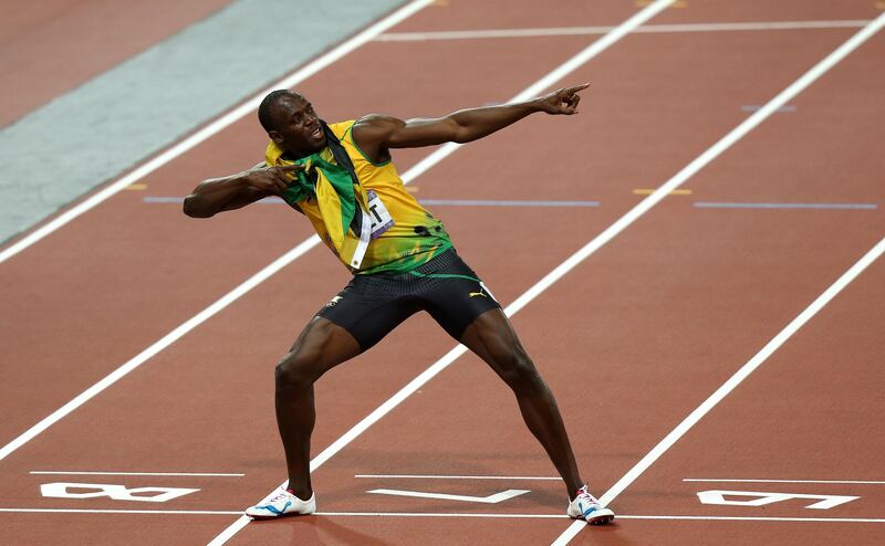 File photo dated 09-08-2012 of Jamacia's Usain Bolt celebrates winning the men's 200m Final at the Olympic Stadium, London. PRESS ASSOCIATION Photo. Issue date: Tuesday July 25, 2017. Photo credit should read David Davies/PA Wire.