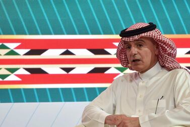 Saudi Foreign Minister Adel Al Jubeir addresses the virtual G20 summit in Riyadh on November 20, 2020. AFP