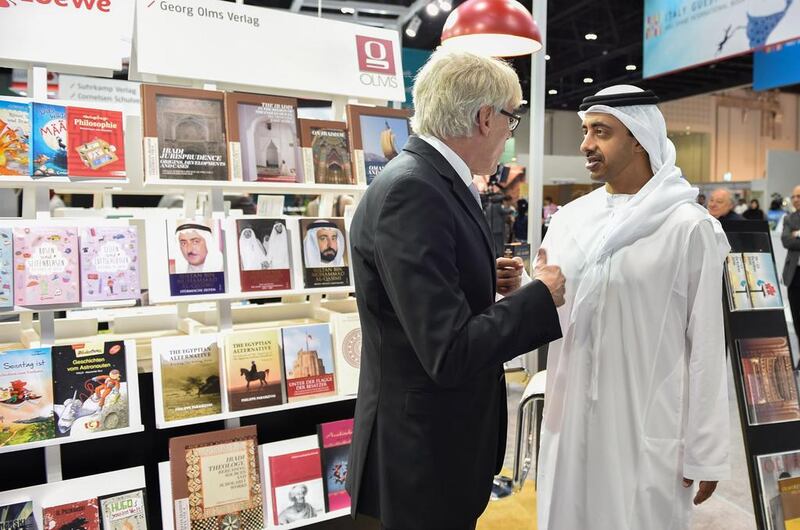Sheikh Abdullah bin Zayed, Minister of Foreign Affairs, inaugurates the 26th Abu Dhabi International Book Fair. Wam