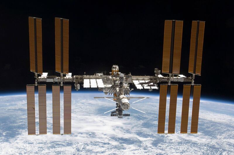 In this image provided by NASA the International Space Station is featured in this image photographed by an STS-133 crew member on space shuttle Discovery after the station and shuttle began their post-undocking relative separation. Undocking of the two spacecraft occurred at 7 a.m. (EST) on March 7, 2011. Discovery is on the verge of ending its nearly 27-year flying career. Landing is set for Wednesday.   (AP Photo/NASA) *** Local Caption ***  NY116_Space_Shuttle.jpg