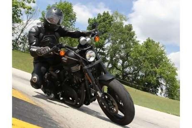 The 2011 Harley-Davidson XR1200X is more a street bike styled after the iconic racer XR750.