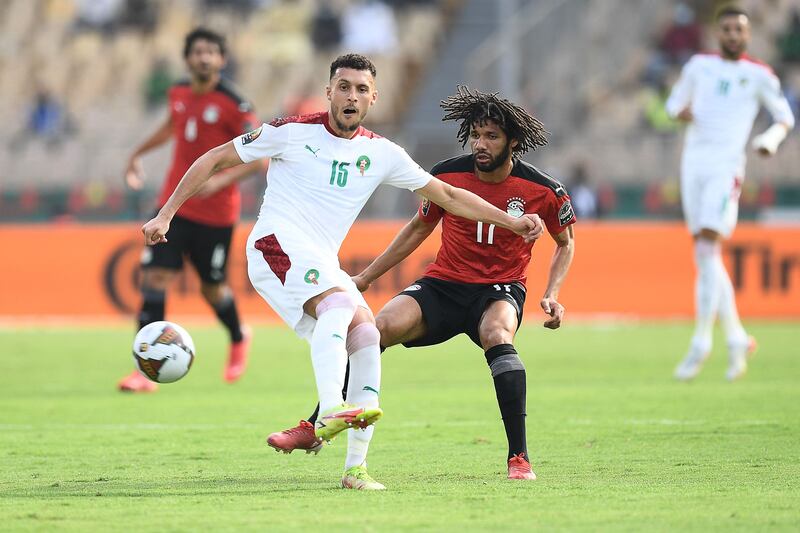 Mohamed Elneny - 7, While the midfielder had some sloppy moments, he did a brilliant job defensively in the middle and made some well-timed tackles. AFP