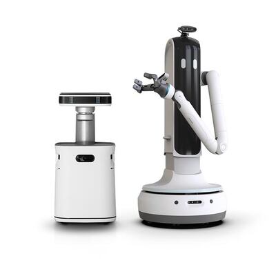 Samsung's JetBot 90 AI+ vacuum cleaner can double into a security camera. Courtesy Samsung