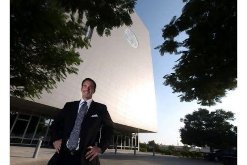 Stuart Jones Jr, the United States Treasury financial attache to the Gulf, outside the US Embassy in Abu Dhabi.