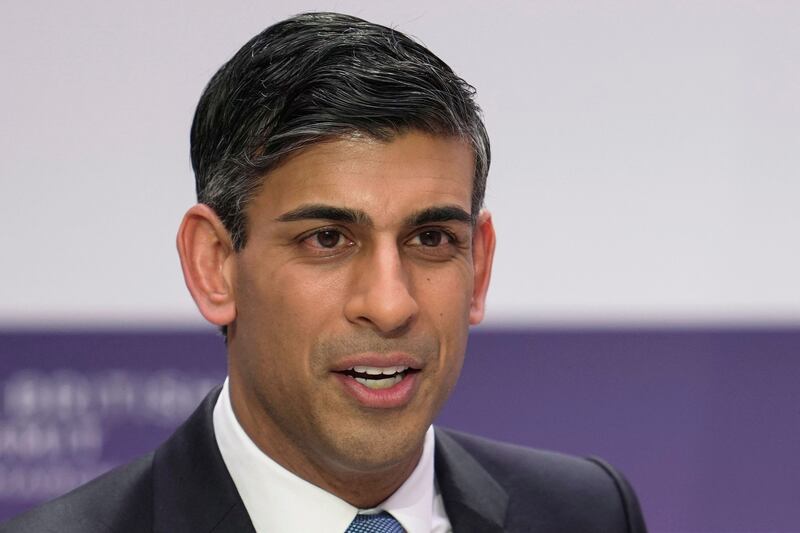 British Prime Minister Rishi Sunak. AFP