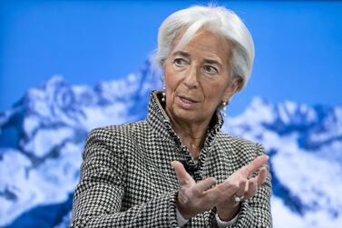 International Monetary Fund managing director Christine Lagarde said: "The economic path ahead for the region is challenging."  AFP