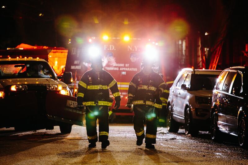 New York Mayor Bill de Blasio said the Bronx building fire on December 28, 2017 was 'the worst fire tragedy we have seen in this city in at least a quarter century'. Alba Vigaray / EPA